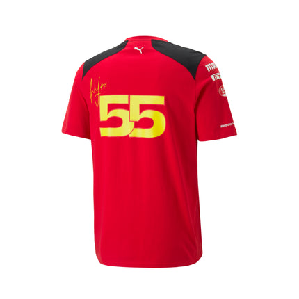 Scuderia Ferrari F1 2023 Team Carlos Sainz T-Shirt