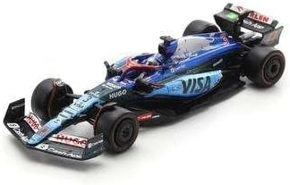 Visa Cash App Racing Bulls F1 Daniel Ricciardo Singapore GP 1/64 Scale Model Racing Car 2024