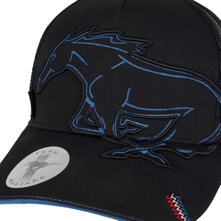 Ford Mustang Pony Petrol Trucker Baseball Cap