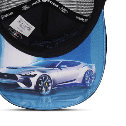 Ford Mustang Pony Petrol Trucker Baseball Cap