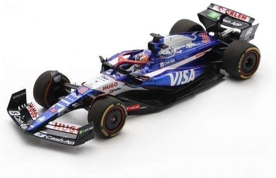 Visa Cash App Racing Bulls F1 Team Liam Lawson USA Special Edition 1/43 Scale Model Racing Car 2024
