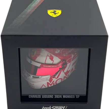 Scuderia Ferrari F1 Official LookSmart Charles Leclerc Monaco Winner 1/5 Scale Mini Helmet 2024