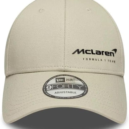 McLaren F1 New Era Essentials Logo Cream Baseball Cap