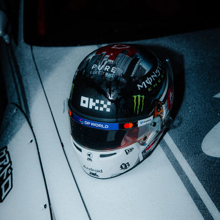 McLaren F1 Lando Norris 2025 Quadrant x Liberty Walk 1/2 Scale Mini Helmet