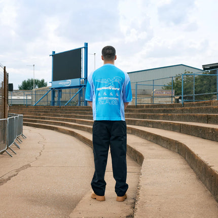 Quadrant Speedway Collection Clover Short Sleeve Malibu Blue Jersey T-Shirt