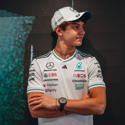 Mercedes AMG Petronas F1 Team 2025 Adidas Kimi Antonelli Drivers Baseball Cap