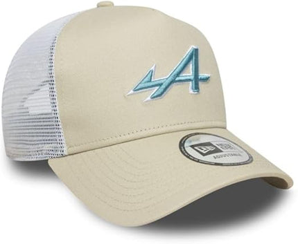 Alpine F1 Team New Era Seasonal Pop Beige Trucker Baseball Cap