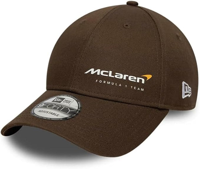 McLaren F1 New Era Essentials Logo Brown Baseball Cap