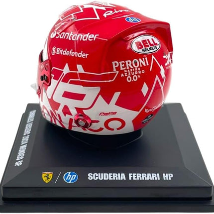 Scuderia Ferrari F1 Official LookSmart Charles Leclerc Monaco Winner 1/5 Scale Mini Helmet 2024