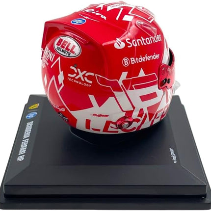 Scuderia Ferrari F1 Official LookSmart Charles Leclerc Monaco Winner 1/5 Scale Mini Helmet 2024