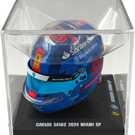 Scuderia Ferrari F1 Official LookSmart Carlos Sainz Miami GP 1/5 Scale Mini Helmet 2024