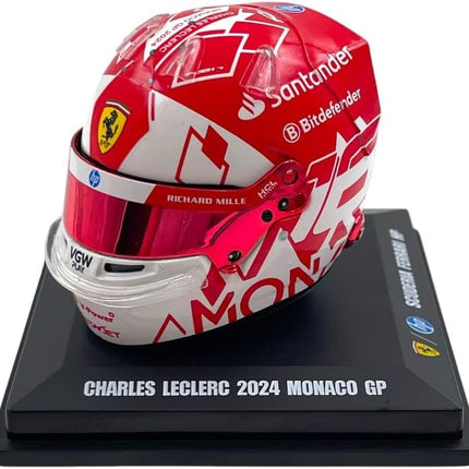 Scuderia Ferrari F1 Official LookSmart Charles Leclerc Monaco Winner 1/5 Scale Mini Helmet 2024