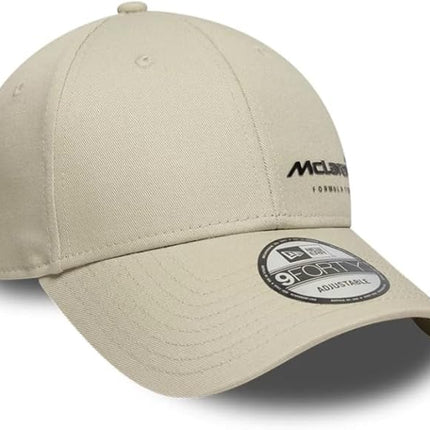 McLaren F1 New Era Essentials Logo Cream Baseball Cap