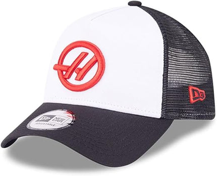 Haas F1 New Era A-Frame Trucker Baseball Cap