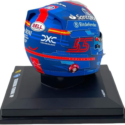 Scuderia Ferrari F1 Official LookSmart Carlos Sainz Miami GP 1/5 Scale Mini Helmet 2024