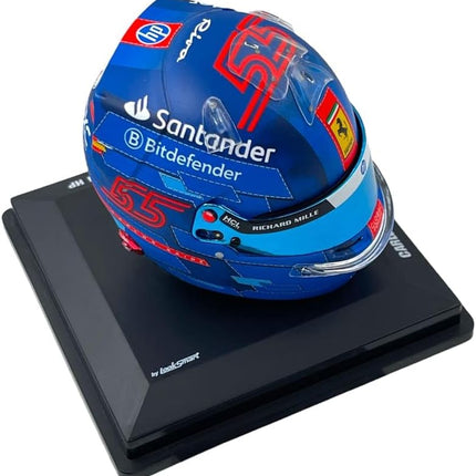 Scuderia Ferrari F1 Official LookSmart Carlos Sainz Miami GP 1/5 Scale Mini Helmet 2024