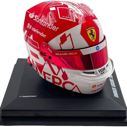Scuderia Ferrari F1 Official LookSmart Charles Leclerc Monaco Winner 1/5 Scale Mini Helmet 2024