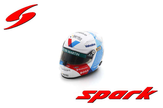 Aston Martin F1 Spark Model Lance Stroll Silverstone GP Special Edition 2024 1/5 Scale Mini Helmet
