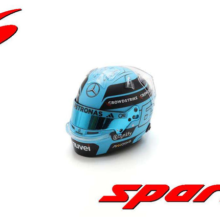Mercedes AMG Petronas F1 George Russell 2025 Season Livery 1/5 Scale Mini Helmet