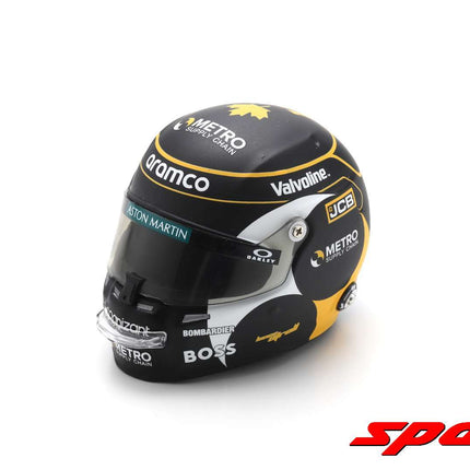 Aston Martin F1 Team 2024 Lance Stroll Spark 1/5 Scale Mini Helmet Canada GP Special