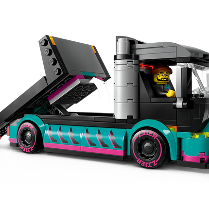 Race Car and Car Carrier Truck X Lego City 60406