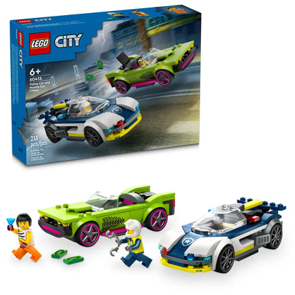 Police Car and Muscle Car Chase X Lego City 60415