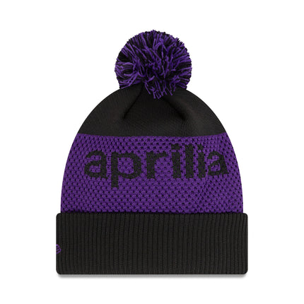 Aprilia New Era Wordmark Pom Pom Bobble Beanie Hat