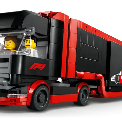 City F1 Truck With RB20 And AMR24 F1 Cars
