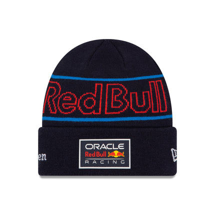 Red Bull Racing F1 New Era Kids Team Max Verstappen Driver Beanie Hat 2024