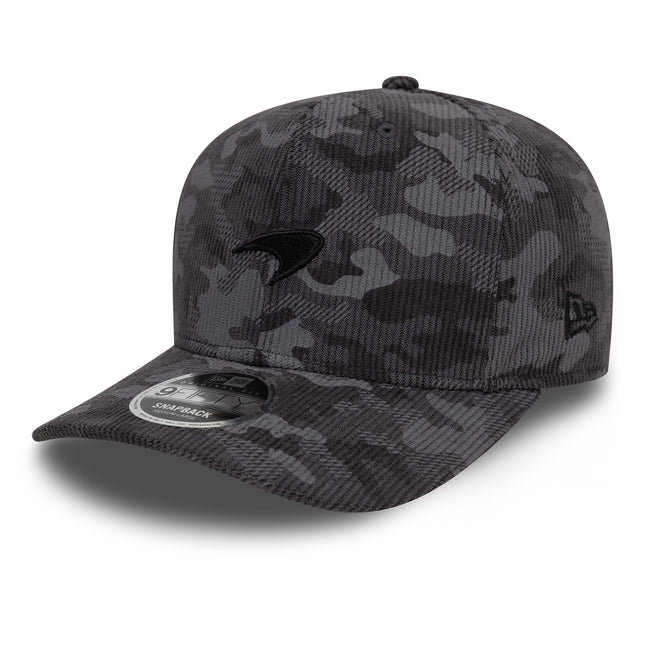 McLaren F1 New Era Camo Cord Black Baseball Cap