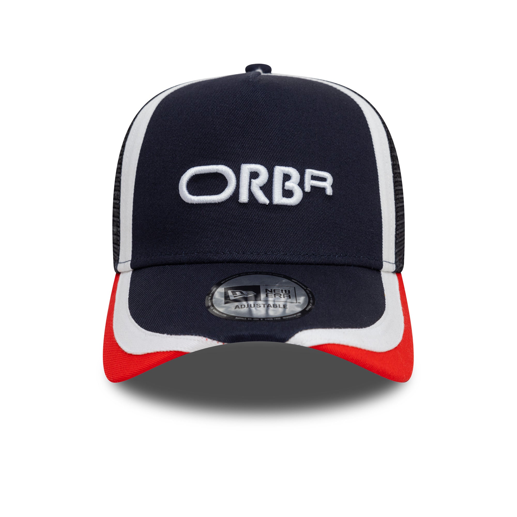 Orbr Red Bull Racing F1 New Era ORBR Retro Logo Navy Trucker Baseball Cap ...