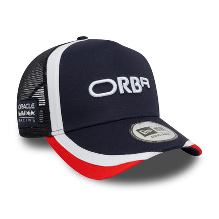 Orbr Red Bull Racing F1 New Era ORBR Retro Logo Navy Trucker Baseball Cap ...
