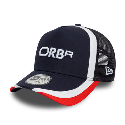 Orbr Red Bull Racing F1 New Era ORBR Retro Logo Navy Trucker Baseball Cap ...
