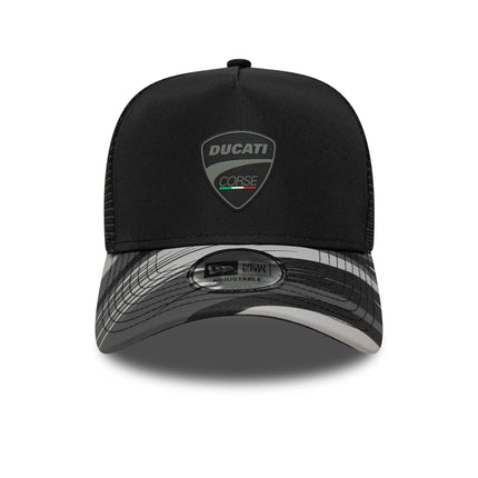 Ducati Corse New Era Logo Printed A-Frame Trucker Baseball Cap