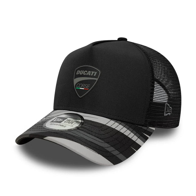 Ducati Corse New Era Logo Printed A-Frame Trucker Baseball Cap