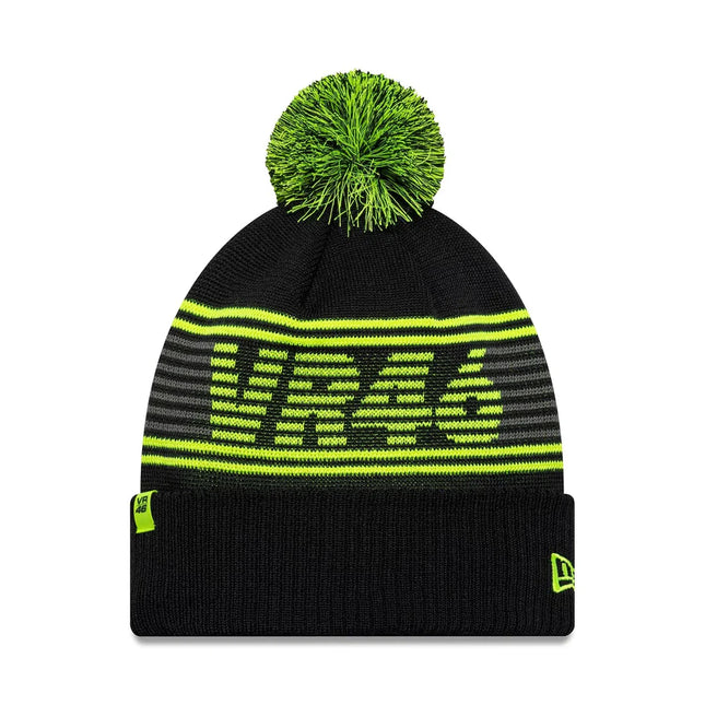 VR46 Valentino Rossi New Era Recycled Knit Bobble Beanie Hat