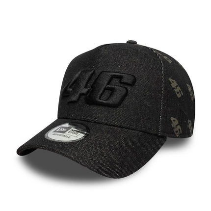 VR46 Valentino Rossi New Era Laser Etch Denim E-Frame Trucker Baseball Cap