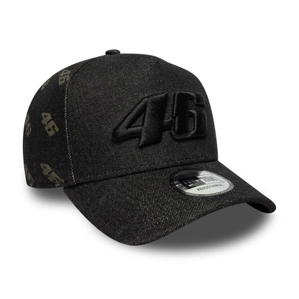 VR46 Valentino Rossi New Era Laser Etch Denim E-Frame Trucker Baseball Cap