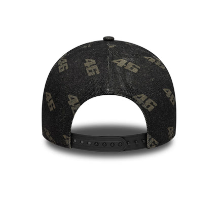 VR46 Valentino Rossi New Era Laser Etch Denim E-Frame Trucker Baseball Cap