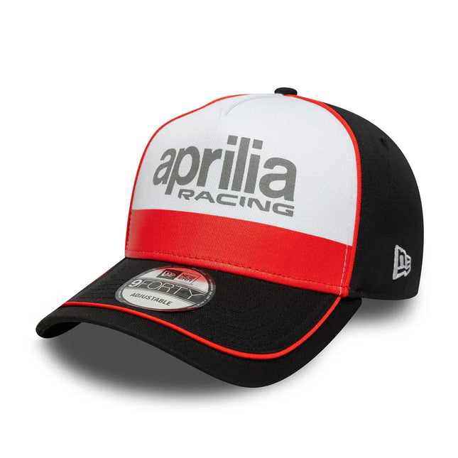 Aprilia Racing New Era Wordmark Logo A- Frame Trucker Baseball Cap