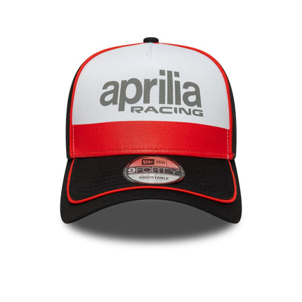 Aprilia Racing New Era Wordmark Logo A- Frame Trucker Baseball Cap