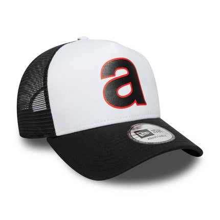 Aprilia Racing New Era Wordmark Logo E-Frame Trucker Baseball Cap