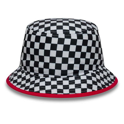 Visa Cash App Racing Bulls F1 Team New Era Checkerboard Tapered Bucket Hat