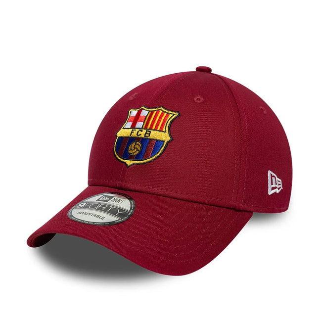 Barcelona FC New Era Core Logo Dark Red Baseball Cap