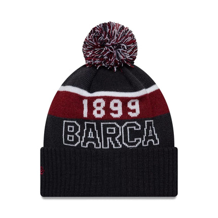 Barcelona FC New Era Core Logo Sport Knit Bobble Beanie Hat