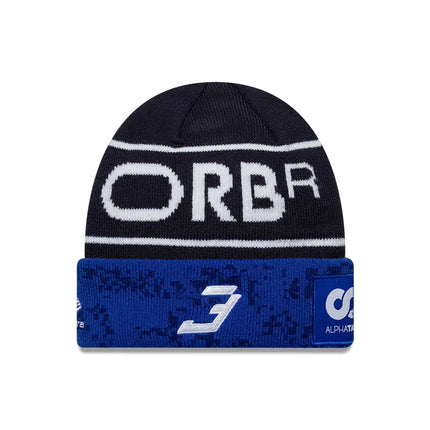 Red Bull Racing F1 Team New Era Kids Max Verstappen Drivers Cuff Beanie Hat 2026