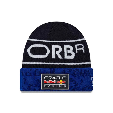 Red Bull Racing F1 Team New Era Kids Max Verstappen Drivers Cuff Beanie Hat 2026