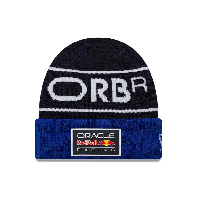 Red Bull Racing F1 Team New Era Kids Max Verstappen Drivers Cuff Beanie Hat 2026