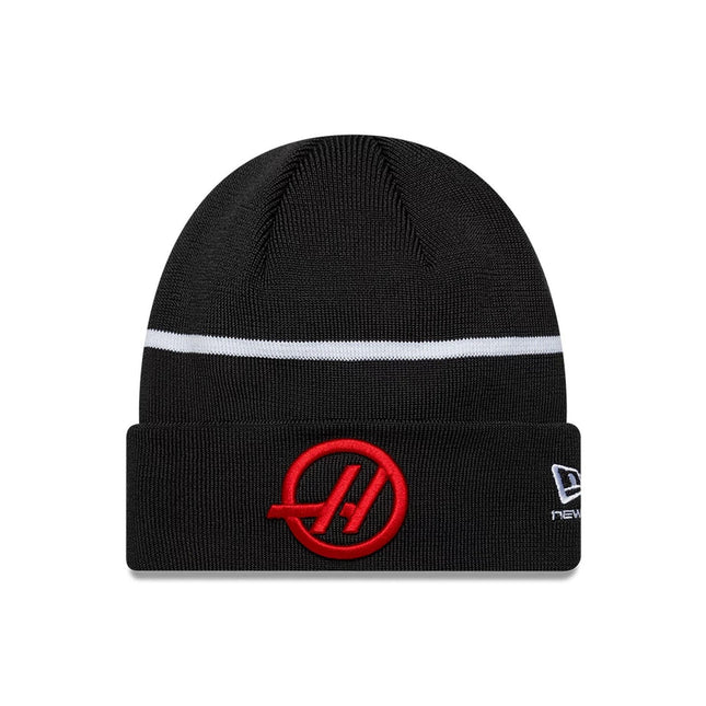 Haas F1 Team New Era Oliver Bearman Cuff Beanie Hat 2026