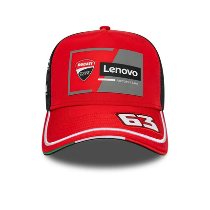 Ducati Corse Lenovo Team New Era Francesco Bagnaia E-Frame Trucker Baseball Cap 2026